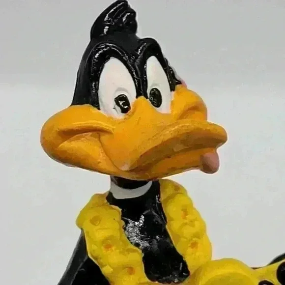 VTG Looney Tunes, Daffy Duck, Fun In The Sun, Applause, PVC Figure, 3", Hawaii - Picture 8 of 10